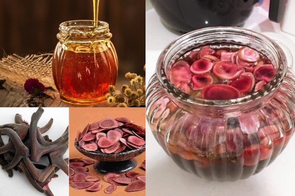 Mật ong rừng ngâm nhung hươu